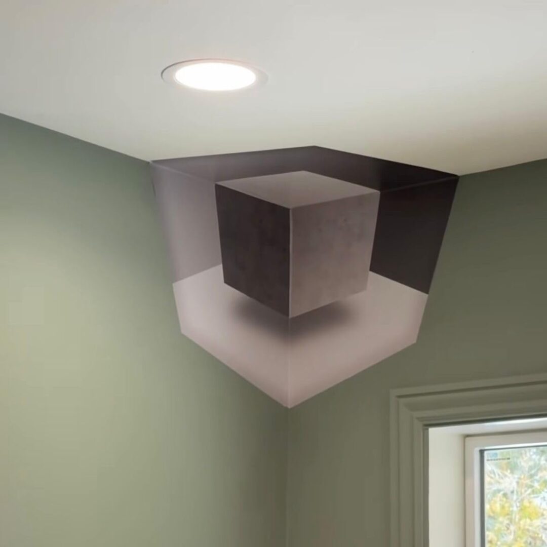 Trending 3D Cube illusion